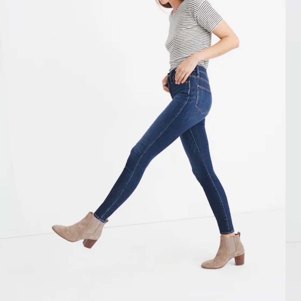 Madewell Petite 10" High-Rise Skinny Jeans: Insuluxe Denim Edition /VIENNA WASH